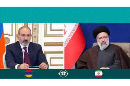 Armenia`s premier, Iranian president have telephone conversation