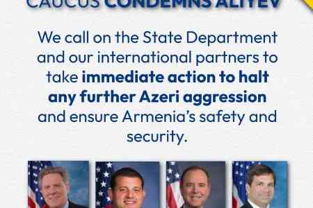 Сопредседатели армянской группы Конгресса США осудили заявления Алиева