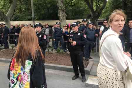 Thousands of police officers were deployed near National Opera and  Ballet Theater