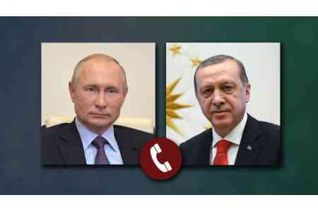 Путин провел телефонные переговоры с Эрдоганом