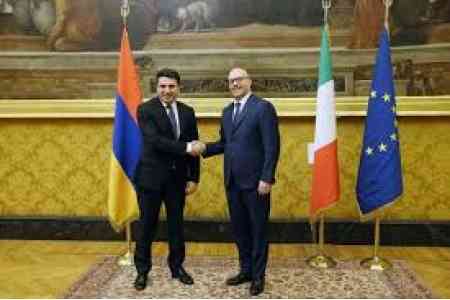 Armenian Parliament Speaker raises the issue of Armenian prisoners to  his Italian colleagues