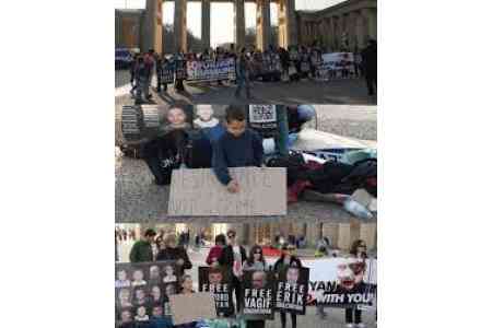 Protest in Berlin calls for immediate action against Azerbaijan`s  unlawful detentions - Free Armenian Hostages