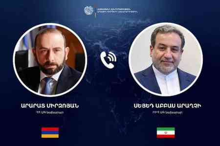 Հայաստանի և Իրանի ԱԳ նախարարները մտքեր են փոխանակել ընթացիկ իրադարձությունների շուրջ