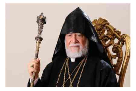 Aram I calls for putting end to destructive atmosphere in Armenia 