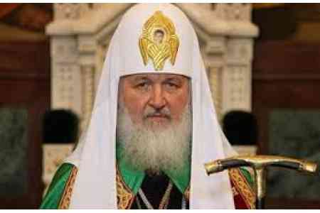 Patriarch Kirill Russia congratulated Catholicos of Great House of  Cilicia Aram I on 30th anniversary of enthronement