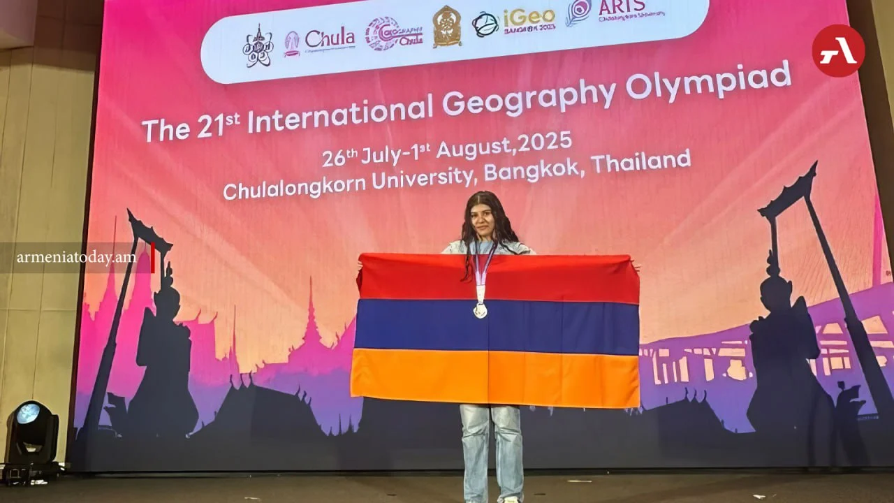 Armenian representative wins silver medal at 21st International  Geography Olympiad in Thailand