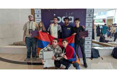 Armenian schoolchildren win 2 silver and 1 bronze medals at   International Olympiad in Astronomy and Astrophysics