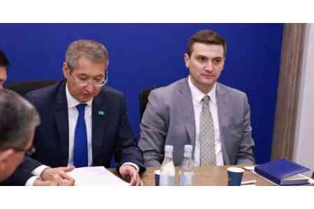 Prospects for developing Kazakhstan-Turkmenistan-Iran-Armenia  logistics route discussed in Armenia 