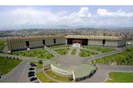 Armenian Ministry of Defense  issued a denial