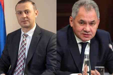 Գրիգորյանն ու Շոյգուն հստակեցրել են դիրքորոշումները երկկողմ համագործակցության օրակարգի շուրջ