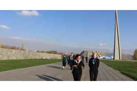US Under Secretary of State for Political Affairs visits  Tsitsernakaberd