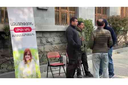 Արցախի համար 44-օրյա պատերազմի մասնակիցը նստացույց է անում ի աջակցություն Հայաստանում միակ կին քաղբանտարկյալի