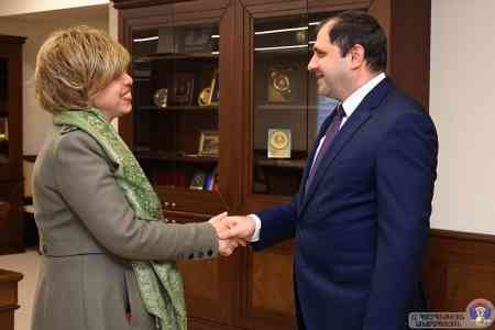 RA minister of defense, ambassador of Egypt discuss defense  cooperation