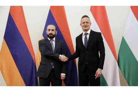 Armenia, Hungary FMs compare notes on cooperation agenda