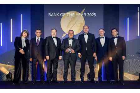Ardshinbank recognized as “Bank of the Year” in Armenia for the fifth time by The Banker magazine