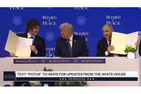 Pashinyan attends  Board of Peace Charter signing ceremony 