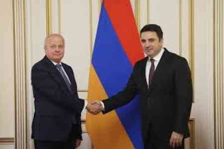 RA NA Speaker,  Russian Ambassador discuss bilateral relations 