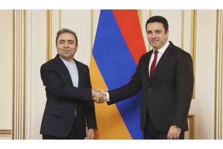 Հայաստանի ԱԺ նախագահն ու Իրանի դեսպանը քննարկել են տարածաշրջանային խնդիրները