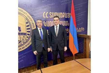 Ղազախստանի դեսպանը Հայաստանի  ՏԿԵ փոխնախարարի հետ քննարկել է համագործակցության հետագա խորացումը լոգիստիկայի և տրանսպորտի ոլորտում