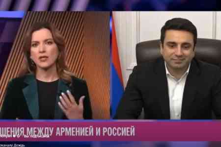 Alen Simonyan distrusts the "rhetoric, toasts, and lyricism" in Russian-Armenian relations. Interests come first!