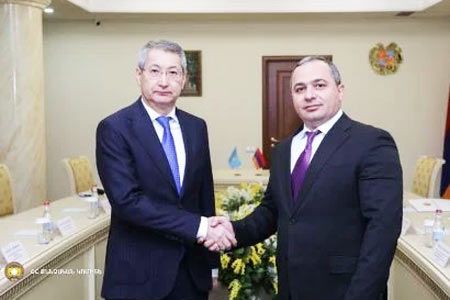 RA Investigative Committee Chairman receives Ambassador of Kazakhstan  to Armenia