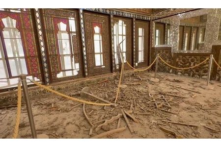 Иранские власти обнародовали видеокадры с поврежденного дворца Голестан