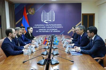 Հայաստանն ու Ղազախստանը քննարկել են տնտեսության ոլորտում փոխշահավետ գործակցության ընդլայնման հարցեր
