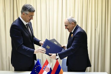 Հայաստանը և Խորվաթիան ստորագրել են ռազմավարական երկխոսության վերաբերյալ համատեղ հռչակագիր