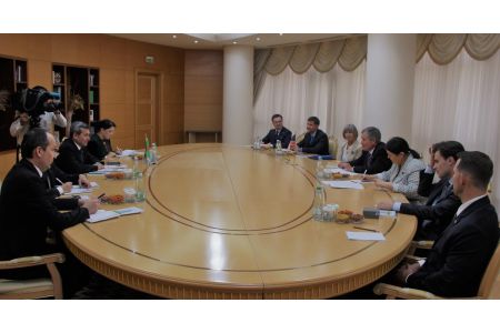 Meeting of the Minister of Foreign Affairs of Turkmenistan with U.S. Senator