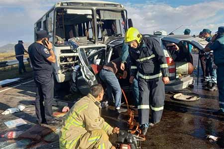 A horrific accident occurred in Armenia: five people died.