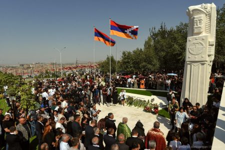 On the 35th anniversary of the proclamation of the NKR, flowers were laid at the 