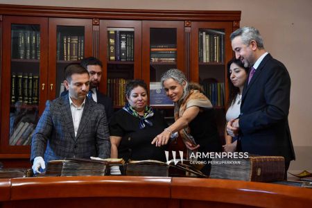 Magdalena Grono visited Matenadaran to see Armenia’s ancient manuscripts firsthand