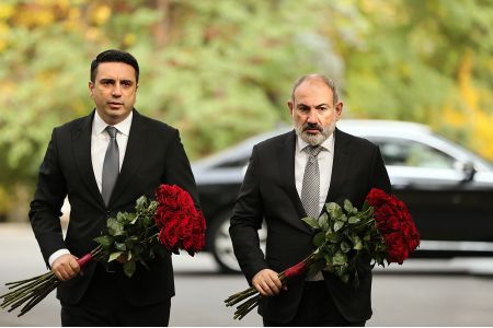 The Prime Minister and the Speaker of Parliament honored the memory of those killed in the terrorist attack on October 27, 1999.