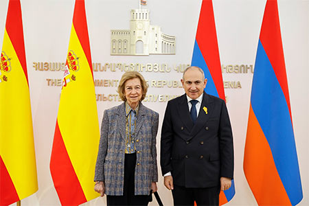Nikol Pashinyan and Queen Sofia discussed the further development of relations between Armenia and Spain.